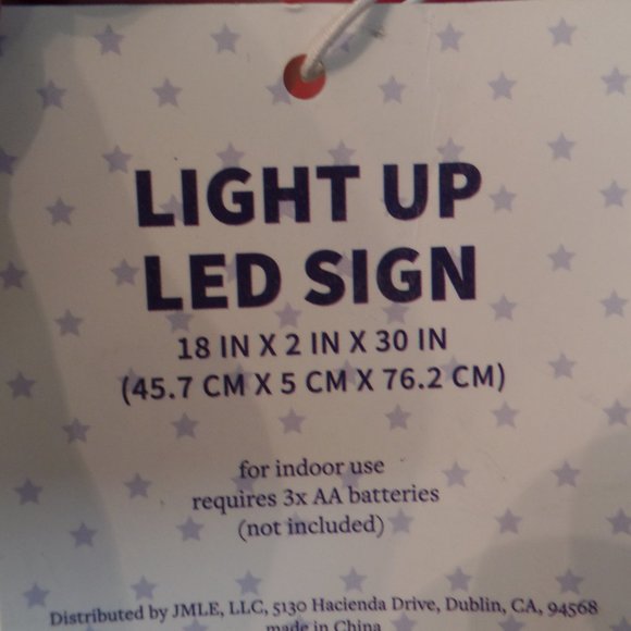 WELCOME Red LED Light Up Metal Arrow New Wall Decor - Picture 6 of 9